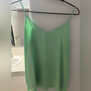 NWOT Pretty green cami